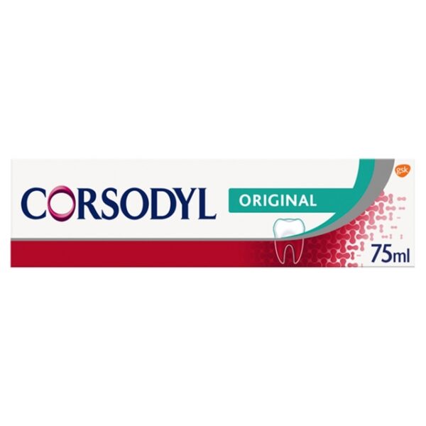Corsodyl Original Toothpaste 75ml Queensway Dental Practice