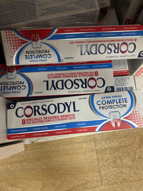 Corsodyl Extra Fresh Complete Protection Daily Fluoride Toothpaste – Gum Care (75ml)